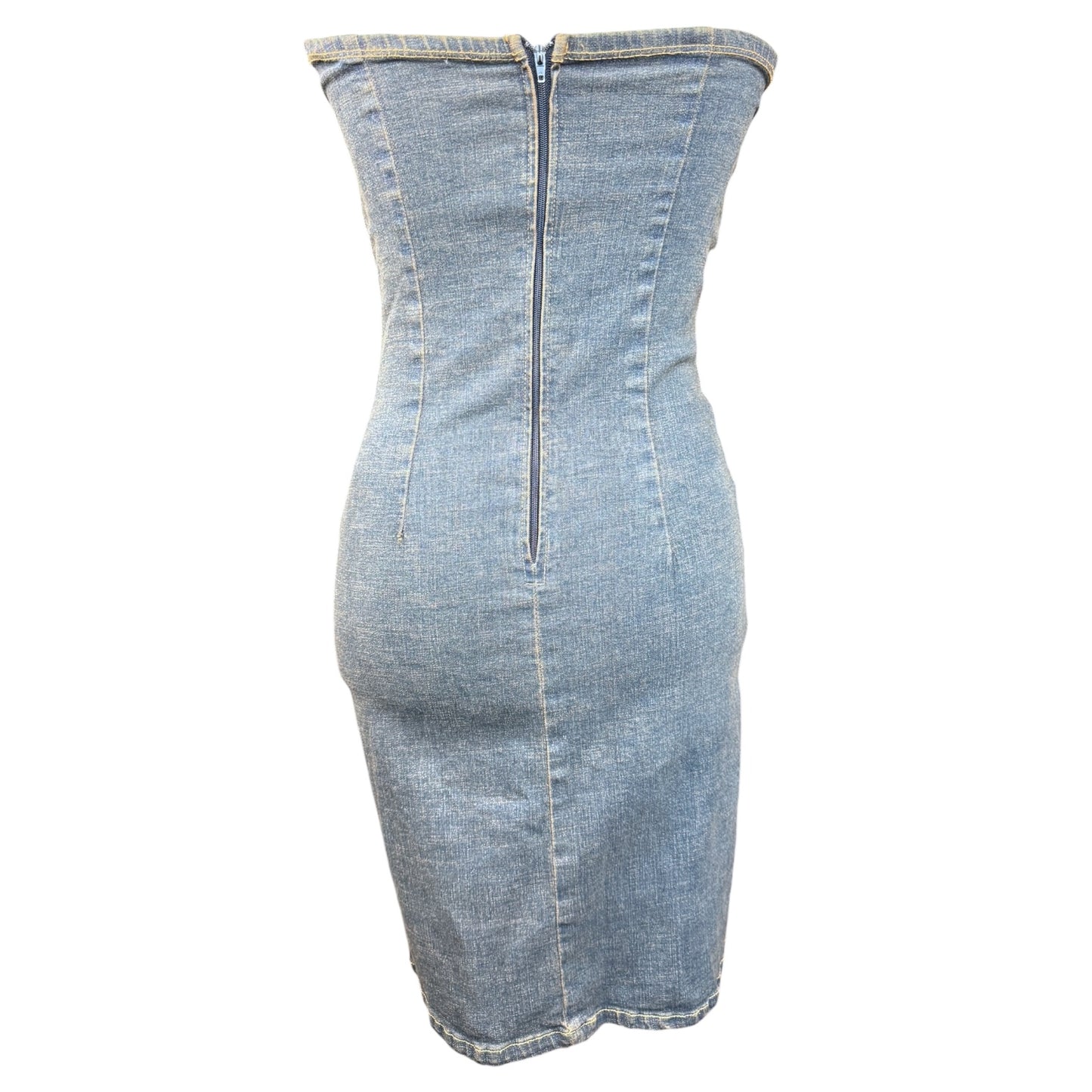GROMMET Y2K DENIM DRESS SAMPLE - S