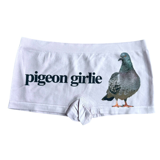PIGEON GIRLIE LILAC BOY SHORT UNDIES - L