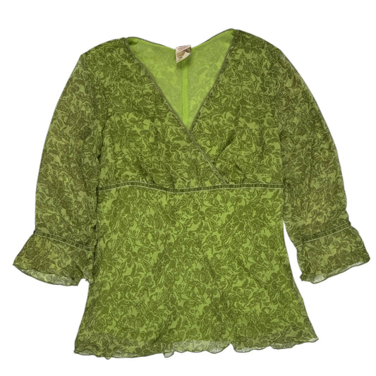 VINTAGE GREEN WHIMSY GOTH TOP l XL