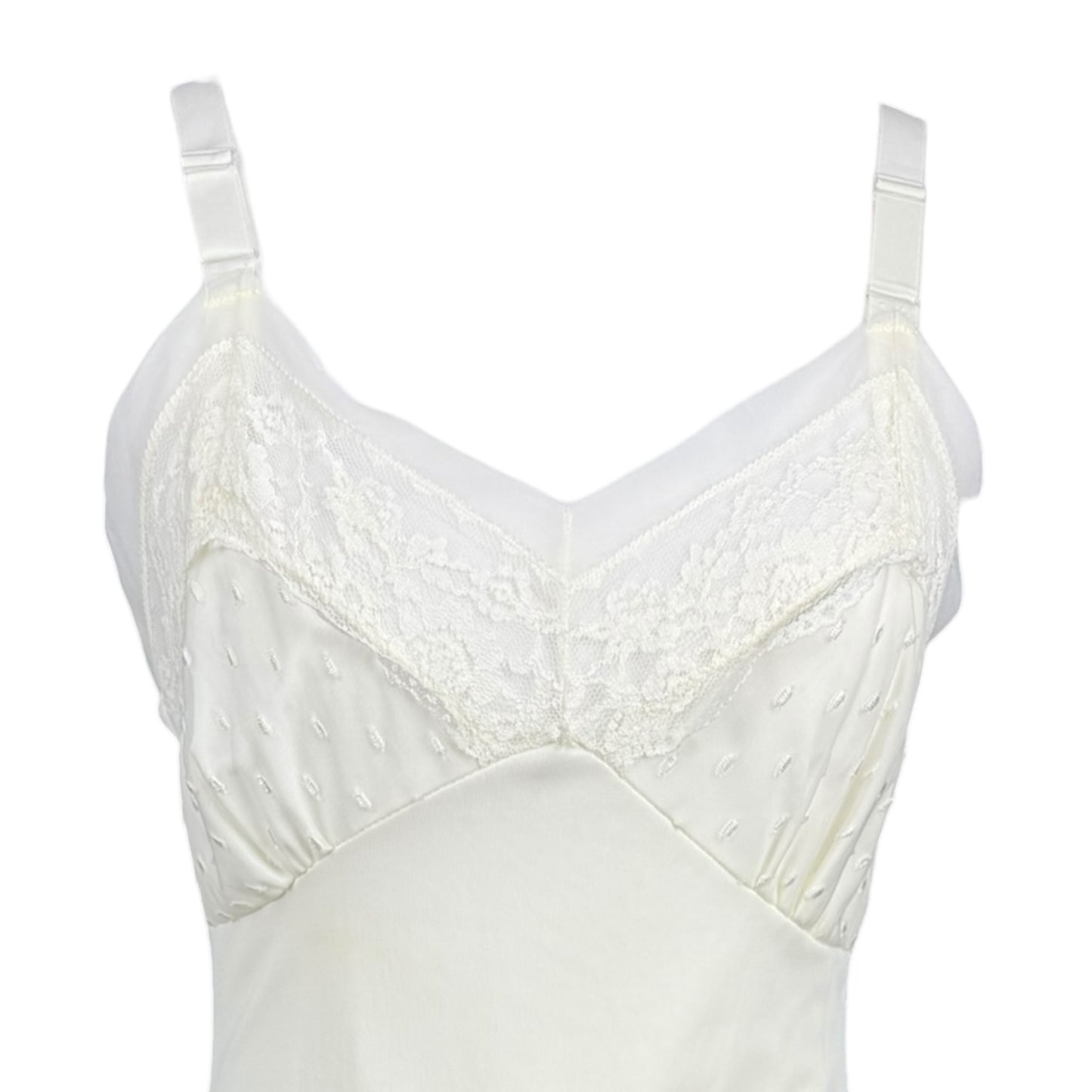 BIG RAT WHITE SLIP DRESS - S