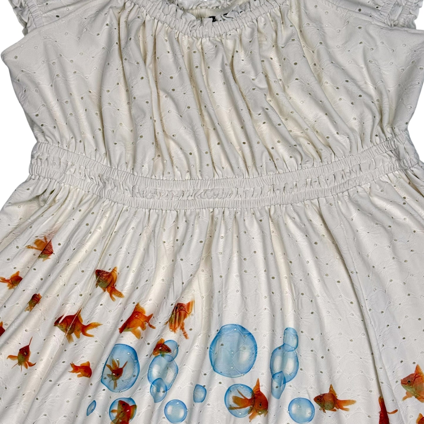 GOLDIE WHITE SUMMER DRESS - 3X