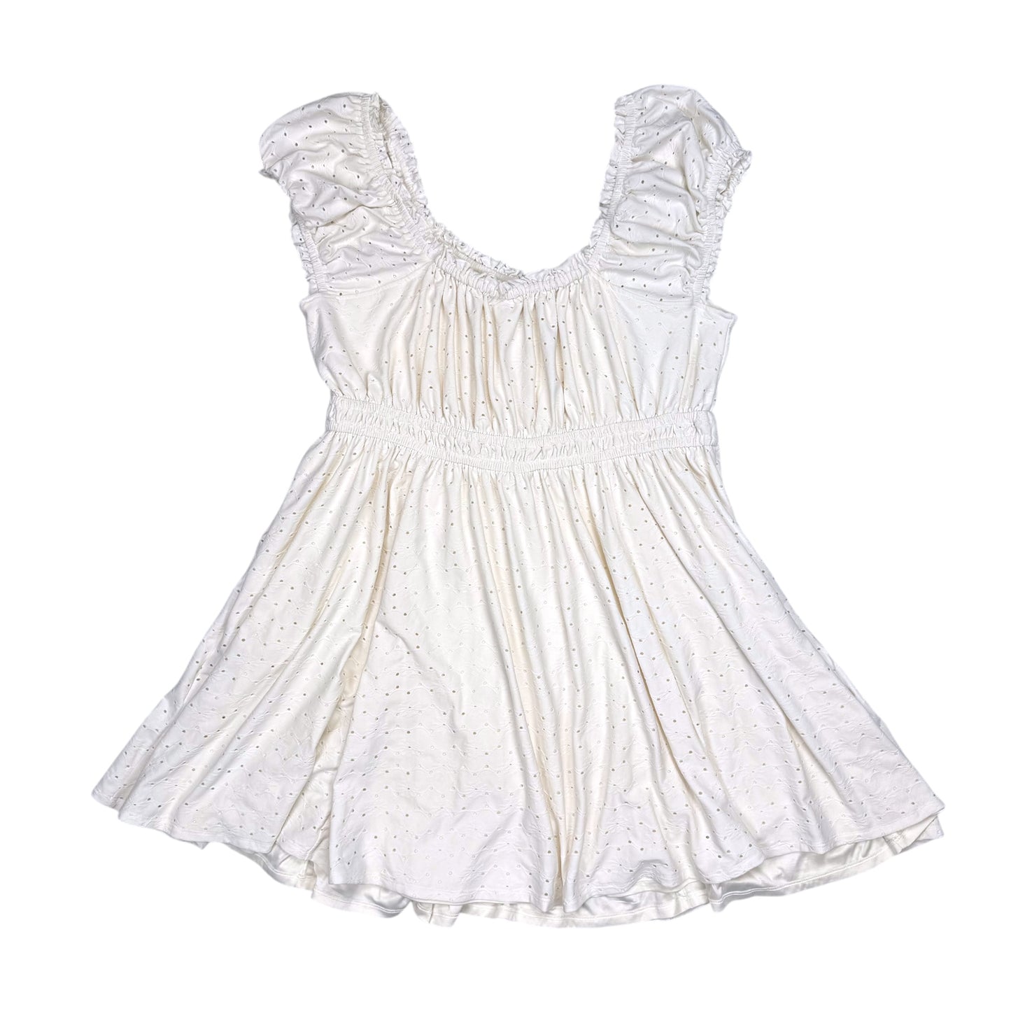 GOLDIE WHITE SUMMER DRESS - 3X
