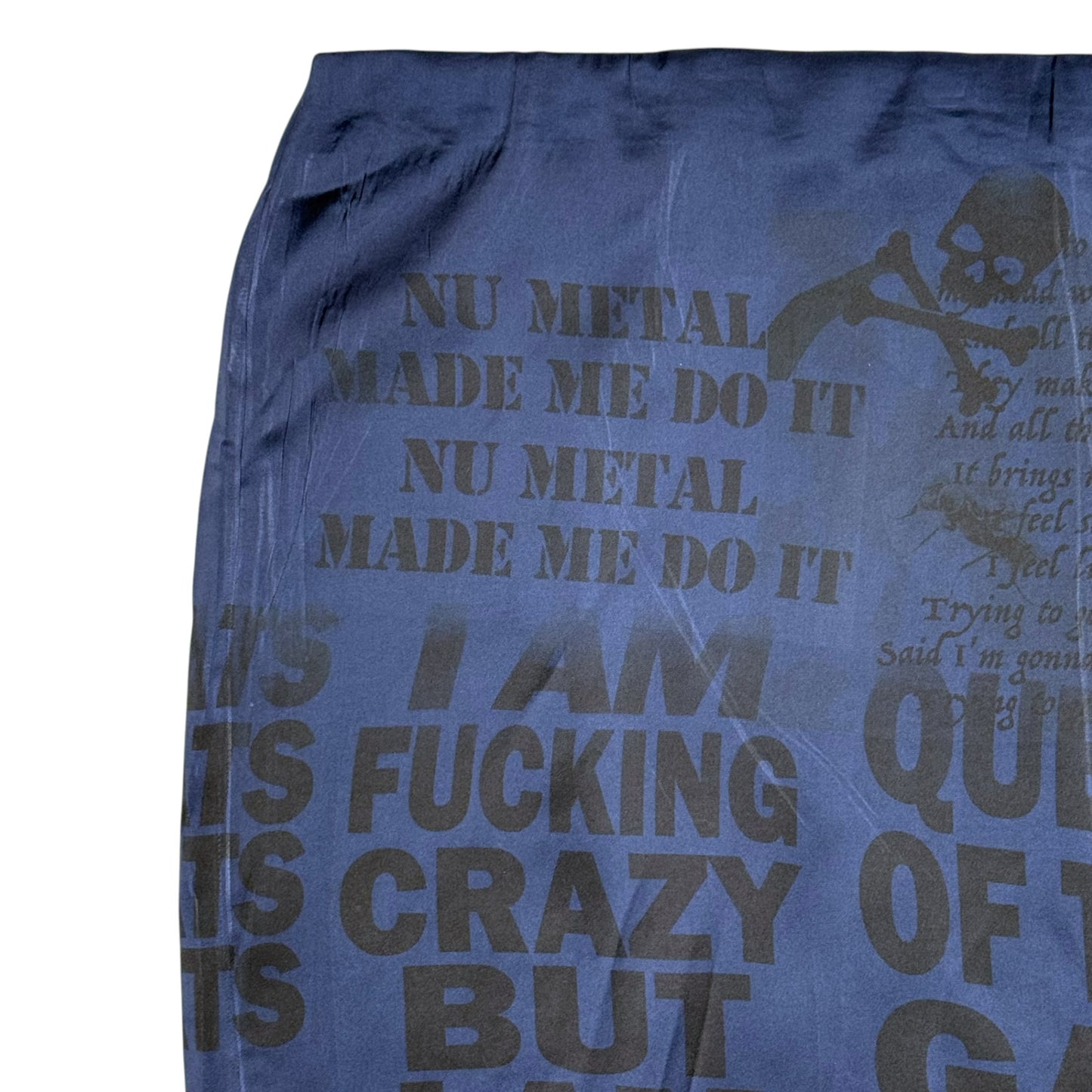 TRASH PILE NAVY BLUE SKIRT - 3XL