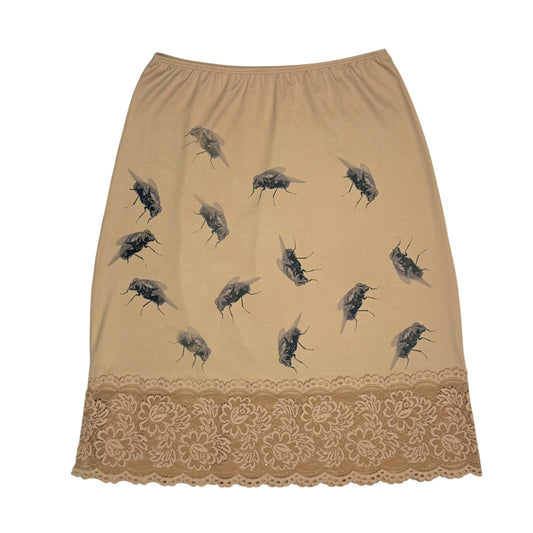 RETURN OF THE FLY TAN SKIRT - S