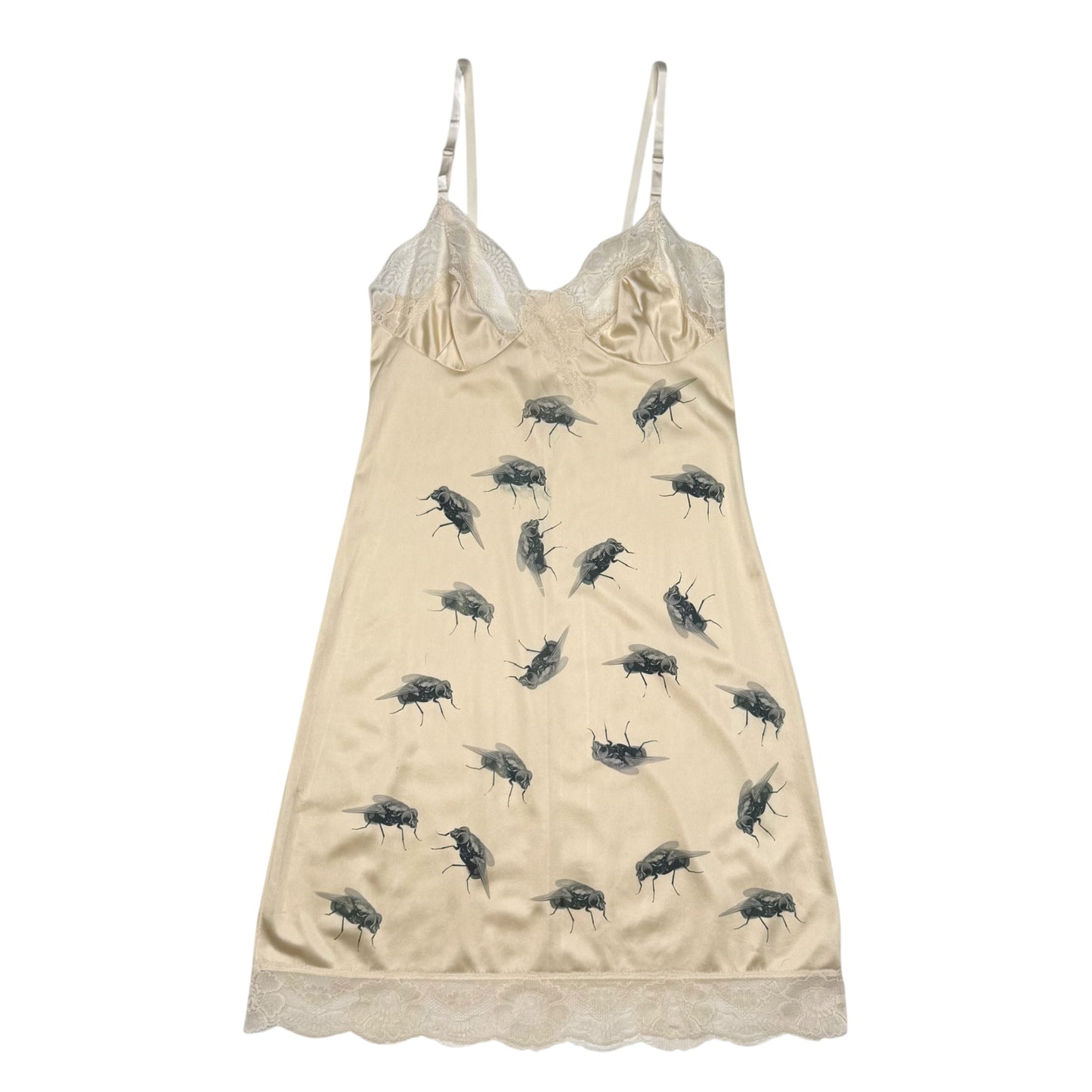 RETURN OF THE FLY CREAM LACE DRESS - XS