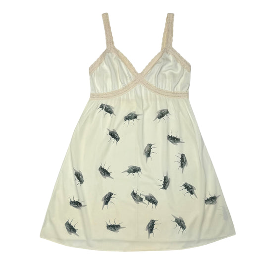 RETURN OF THE FLY CREAM LACE DRESS - M/L