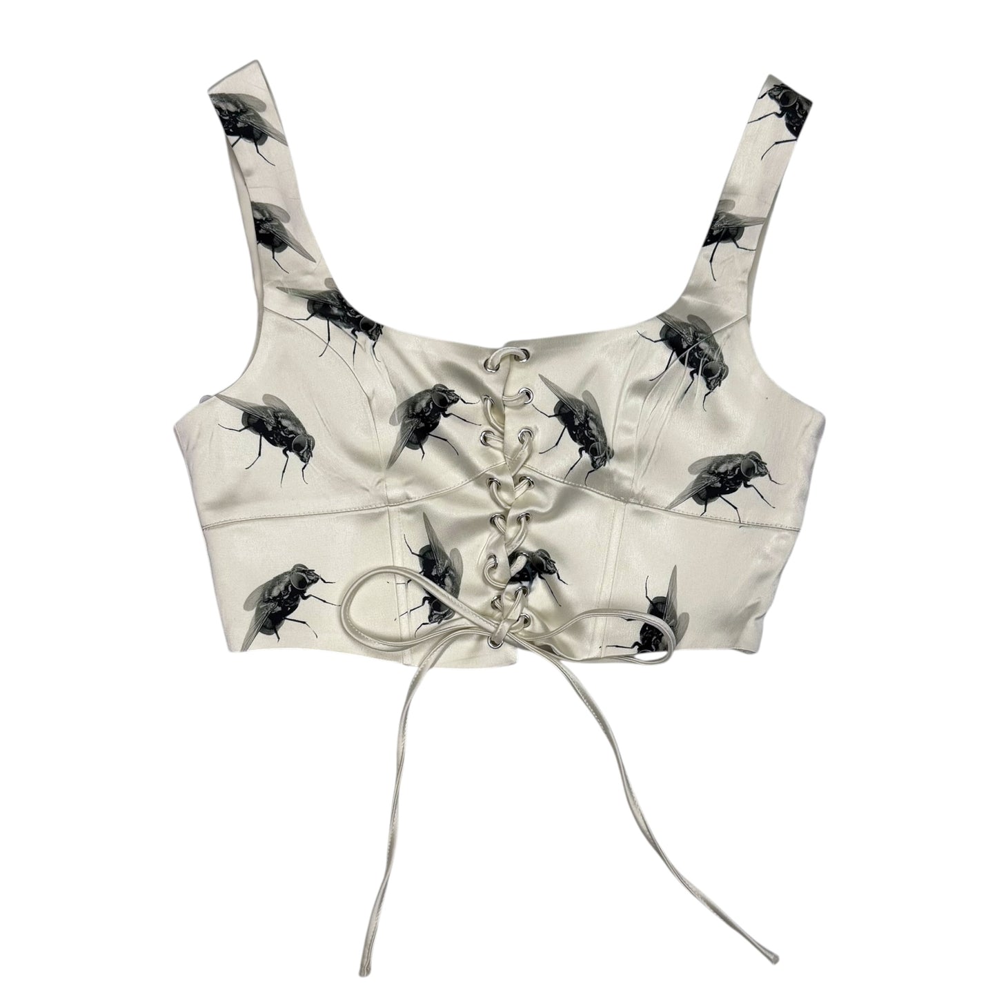 RETURN OF THE FLY LACE UP TOP - M