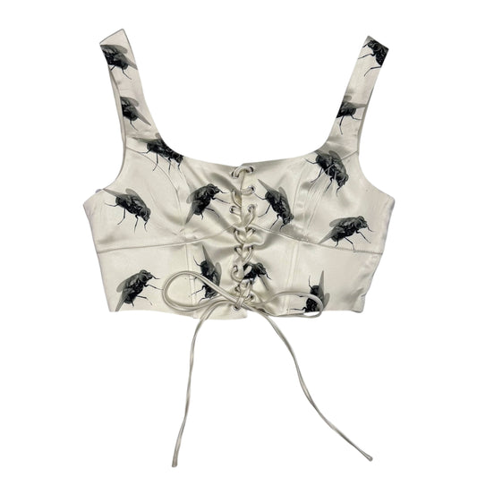 RETURN OF THE FLY LACE UP TOP - M