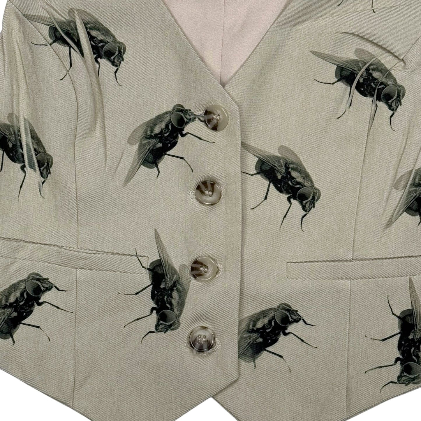 RETURN OF THE FLY TAN VEST - M