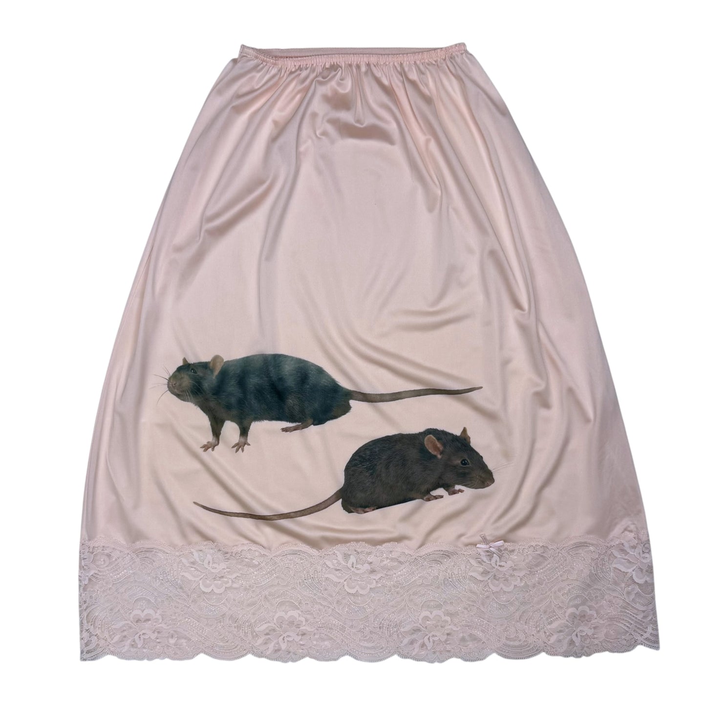 RAT SISTERS PINK LACE SKIRT - S