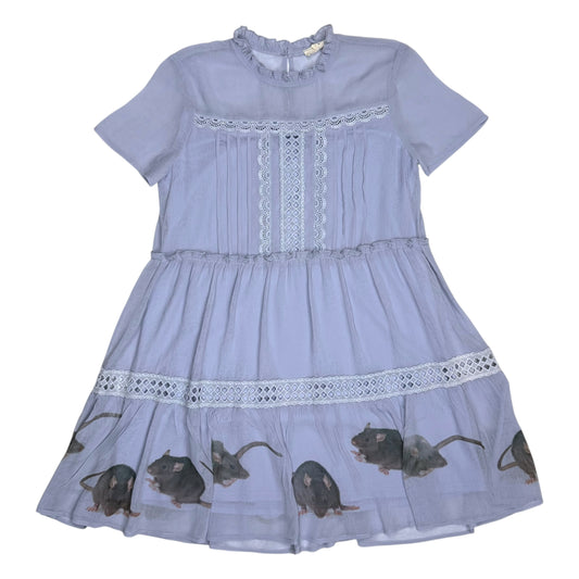 RAT FRIENDS BLUE TWEE DRESS - S
