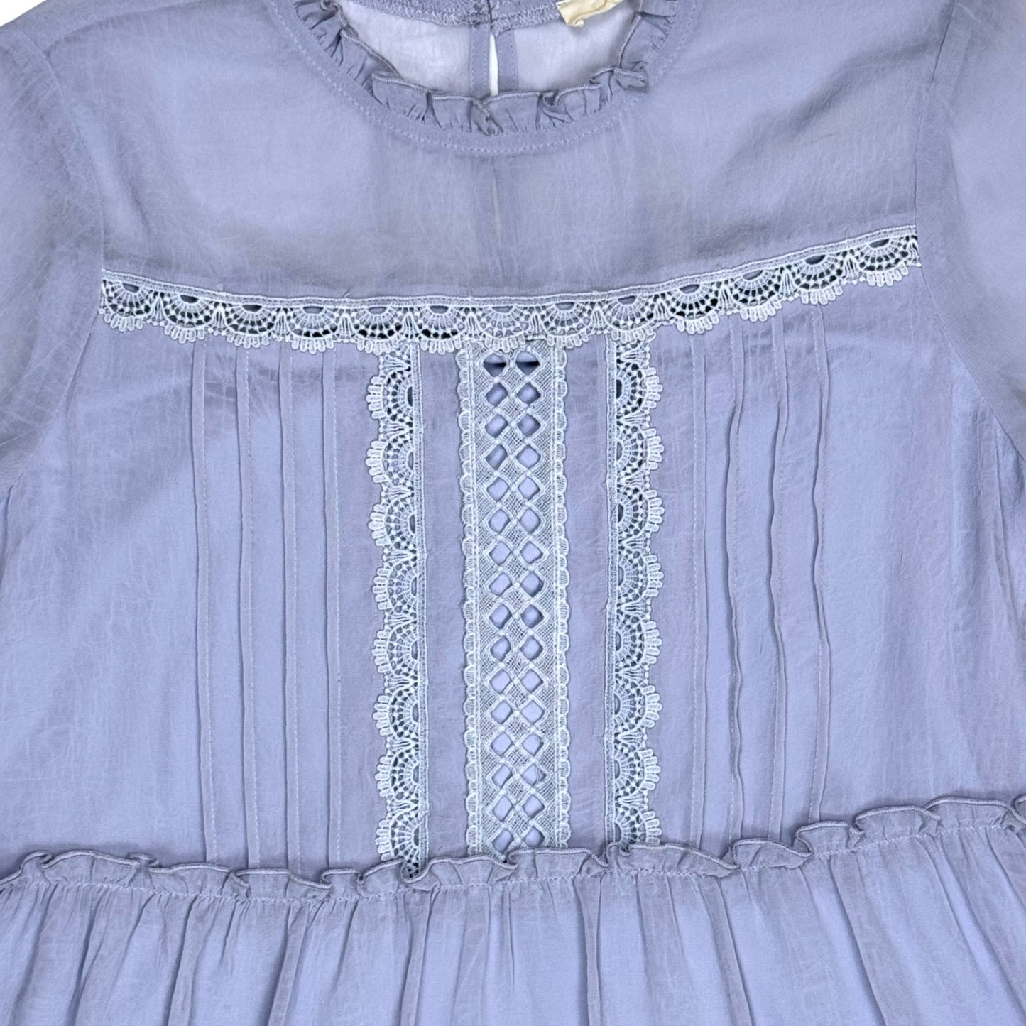 RAT FRIENDS BLUE TWEE DRESS - S