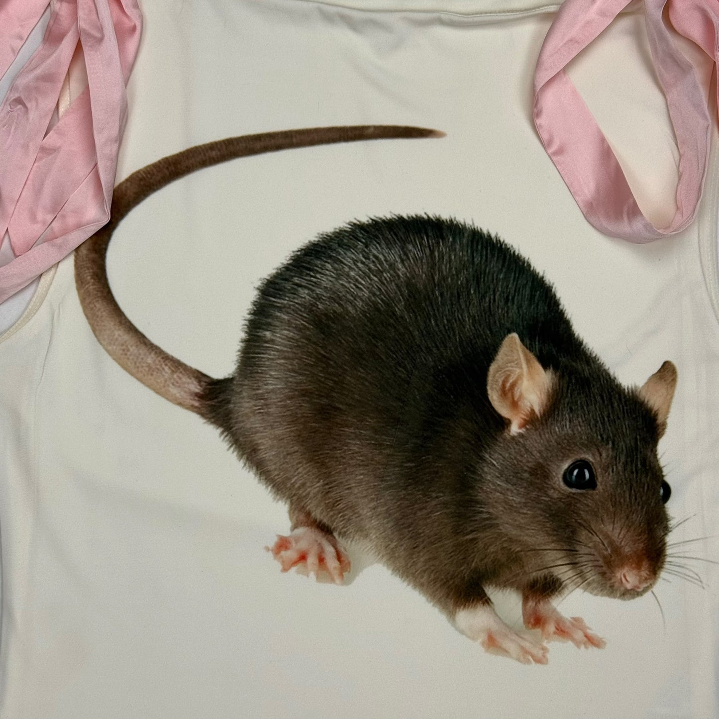 BIG RAT PINK BOW TANK TOP - S/M