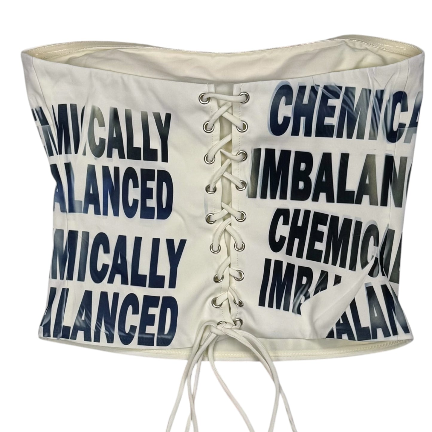 CHEMICALLY IMBALANCED PINK BOW TUBE TOP - XS