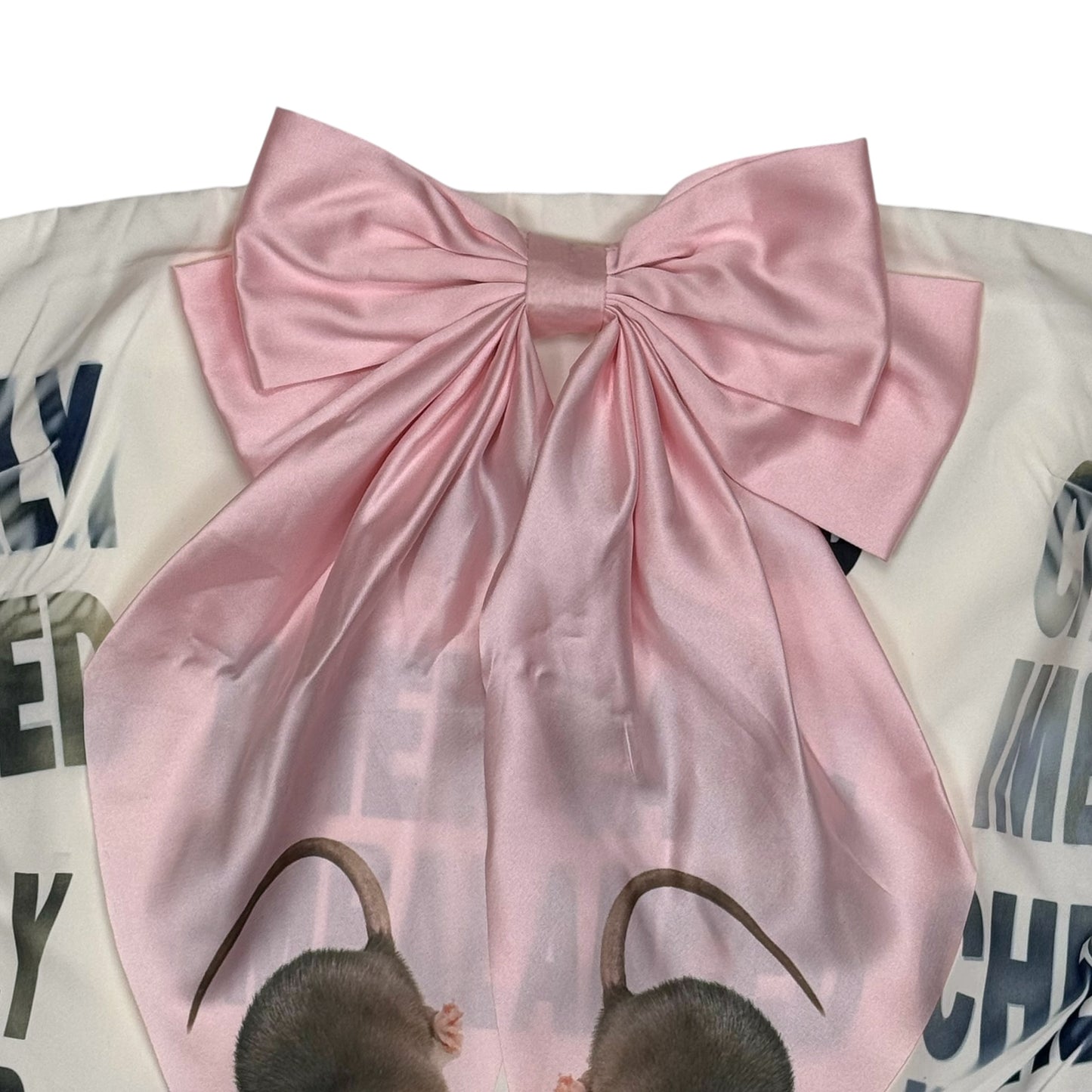 CHEMICALLY IMBALANCED PINK BOW TUBE TOP - XS