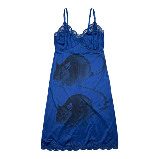 BIG RAT BLUE LACE DRESS - S