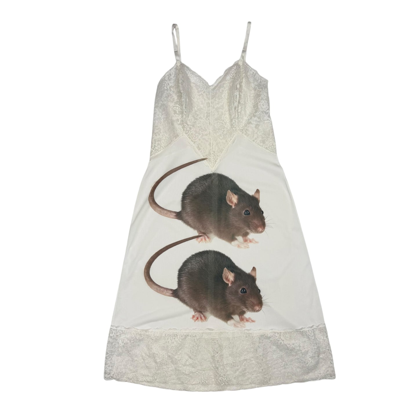 BIG RAT IVORY LACE DRESS - M