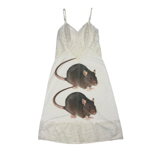 BIG RAT IVORY LACE DRESS - M