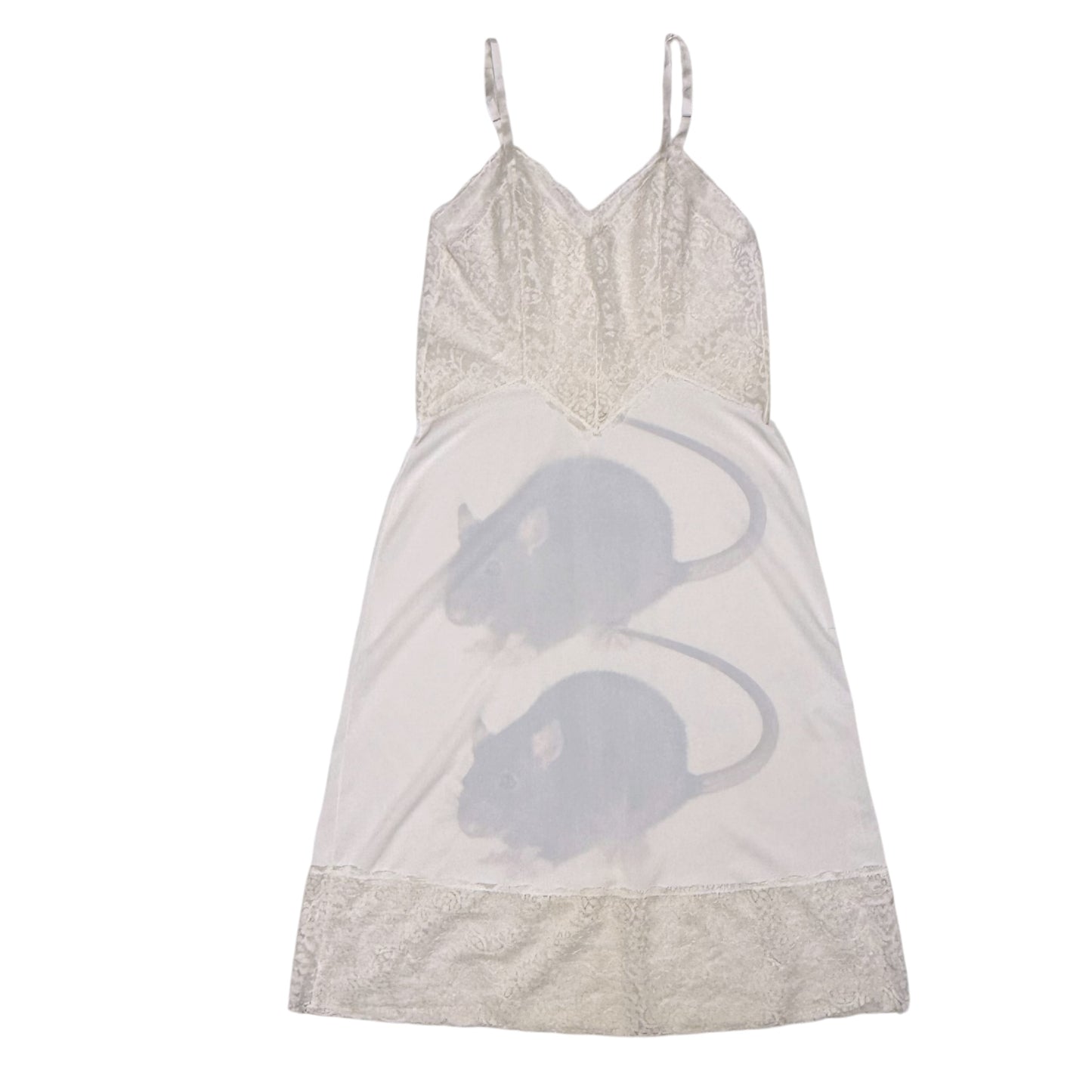 BIG RAT IVORY LACE DRESS - M