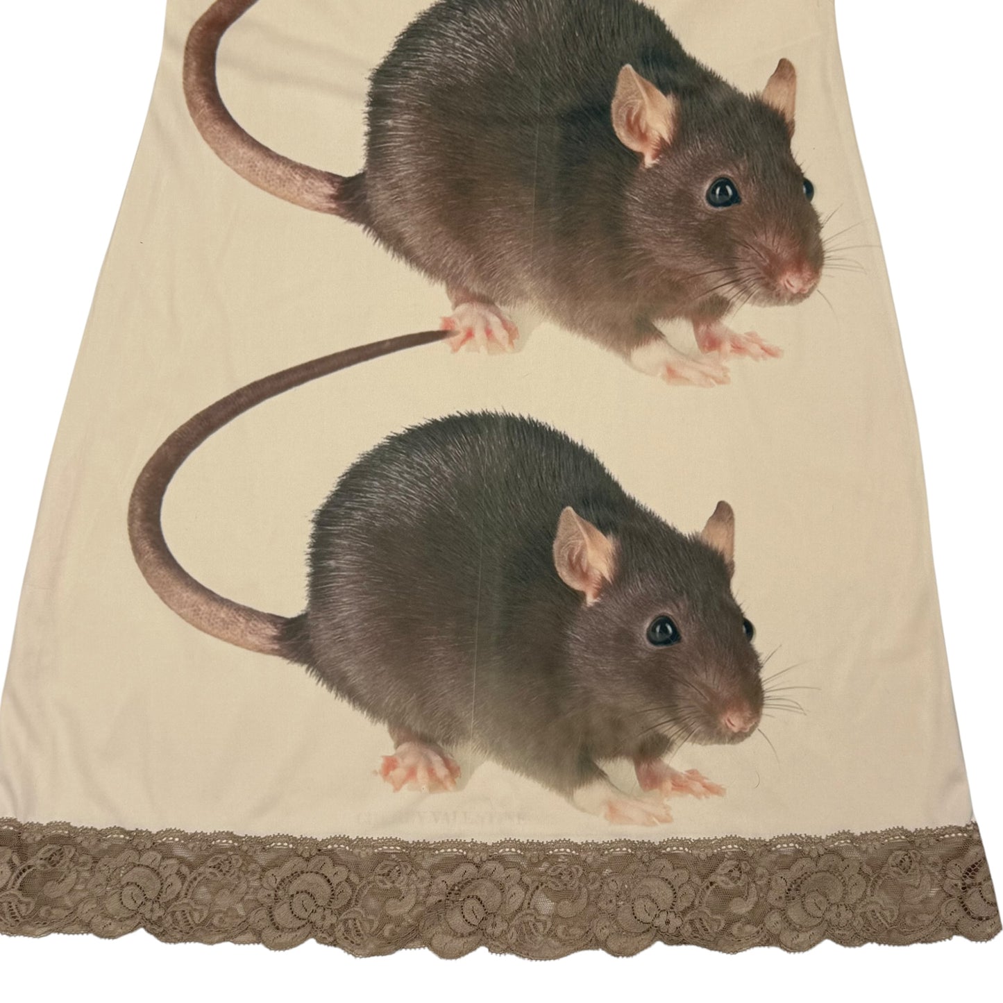 BIG RAT TAN LACE DRESS - S