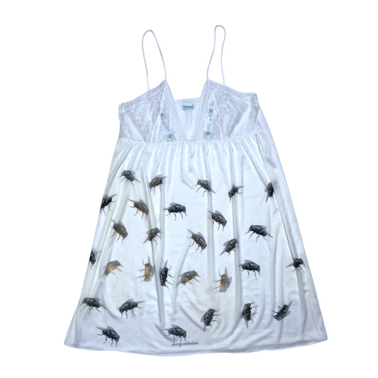 FLY IVORY FLORAL LACE BABYDOLL DRESS - S