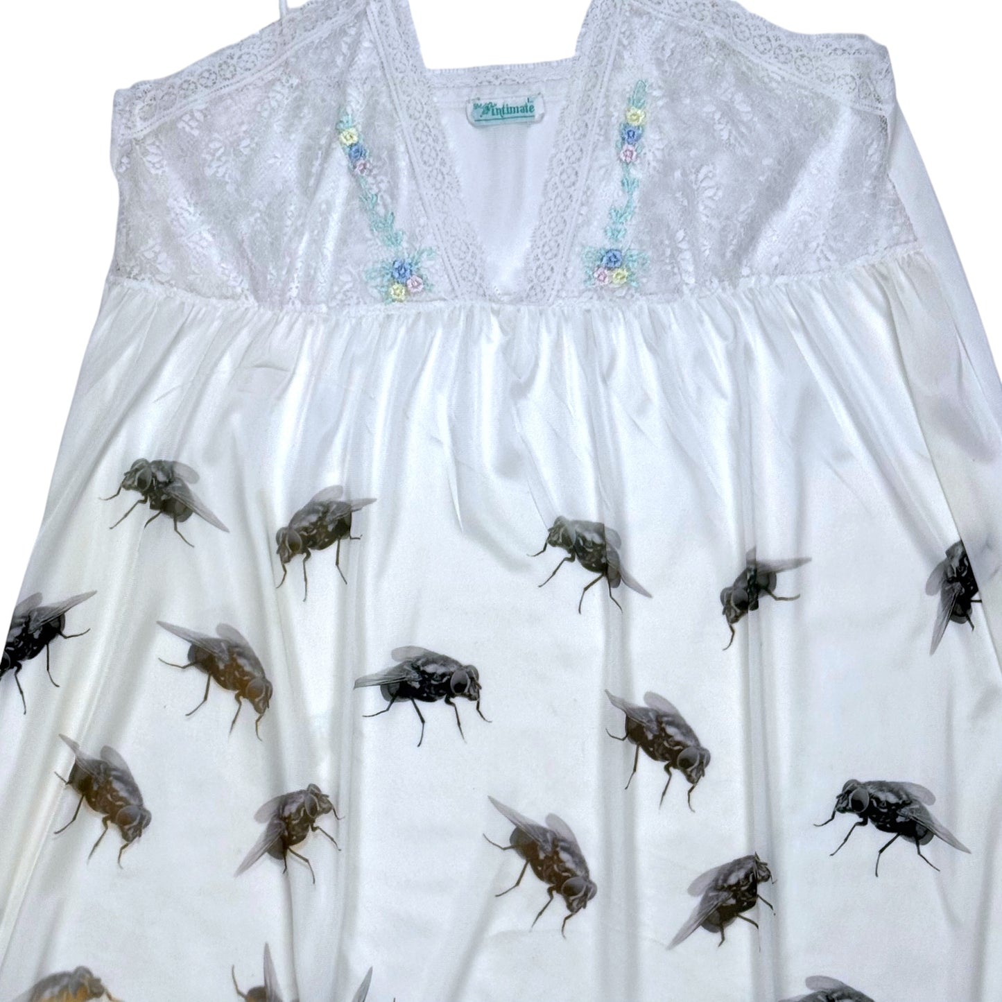 FLY IVORY FLORAL LACE BABYDOLL DRESS - S