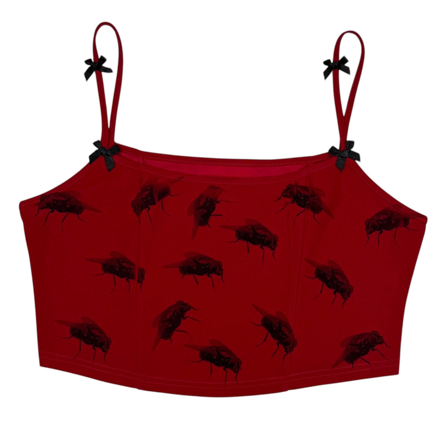 FLY RED BOW CROP TOP - XL
