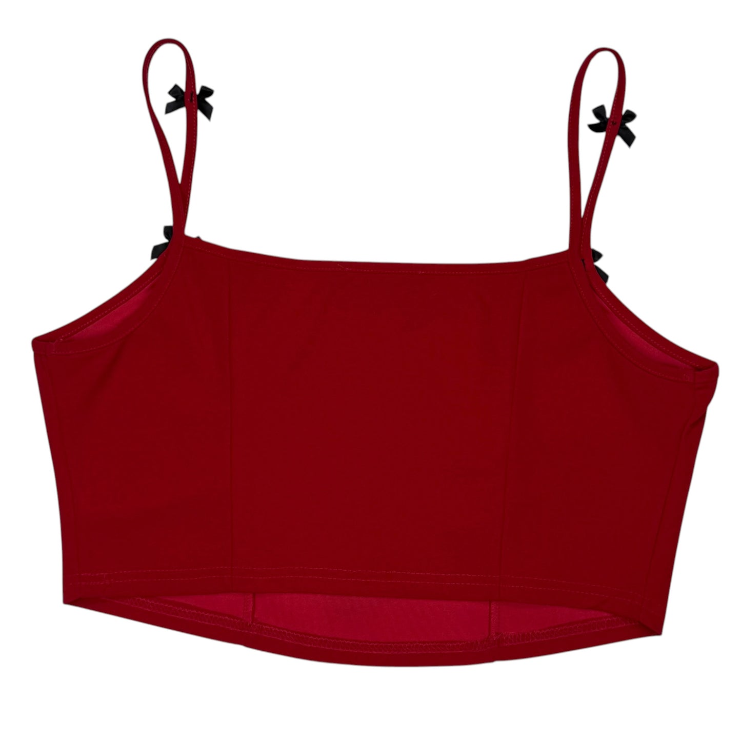 FLY RED BOW CROP TOP - XL