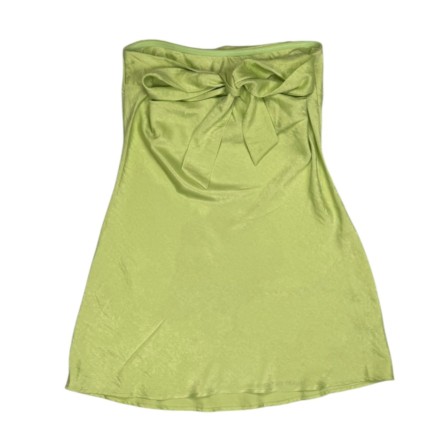 BIG PIGEON GREEN STRAPLESS DRESS - L