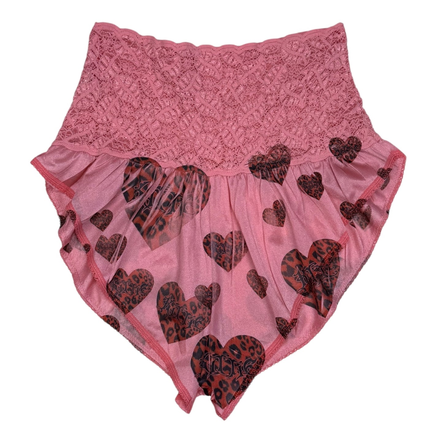 KITTIE PINK LACE SHORTS - S