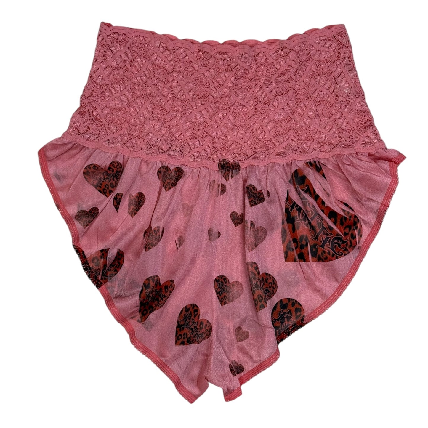 KITTIE PINK LACE SHORTS - S