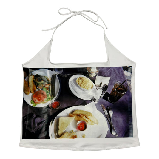 NORMAN ROCKWELL WHITE HALTER - 3X/4X