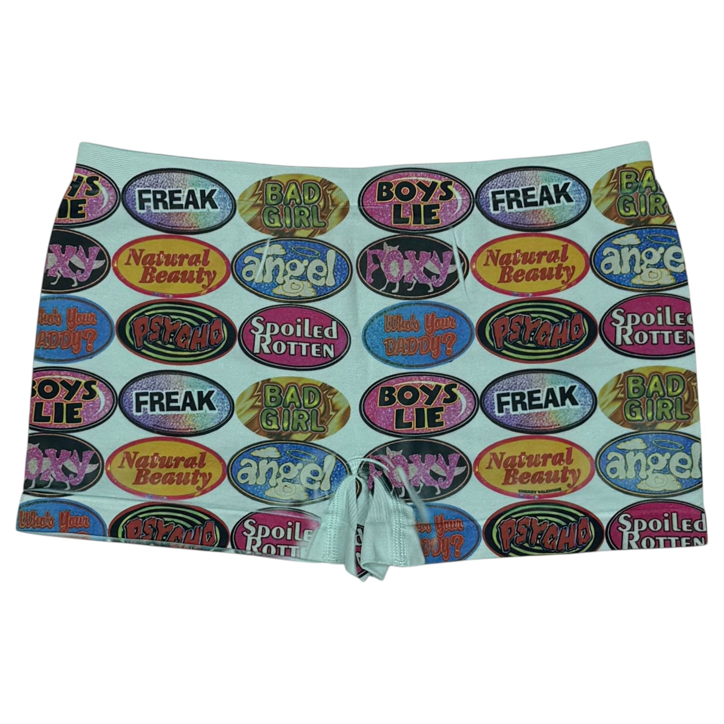 QUARTER MACHINE MINT BLUE BOY SHORT UNDIES - S