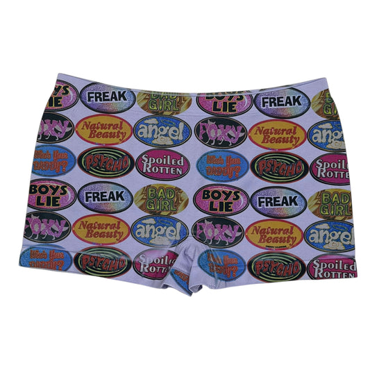 QUARTER MACHINE LAVENDER BOYSHORT UNDIES - S