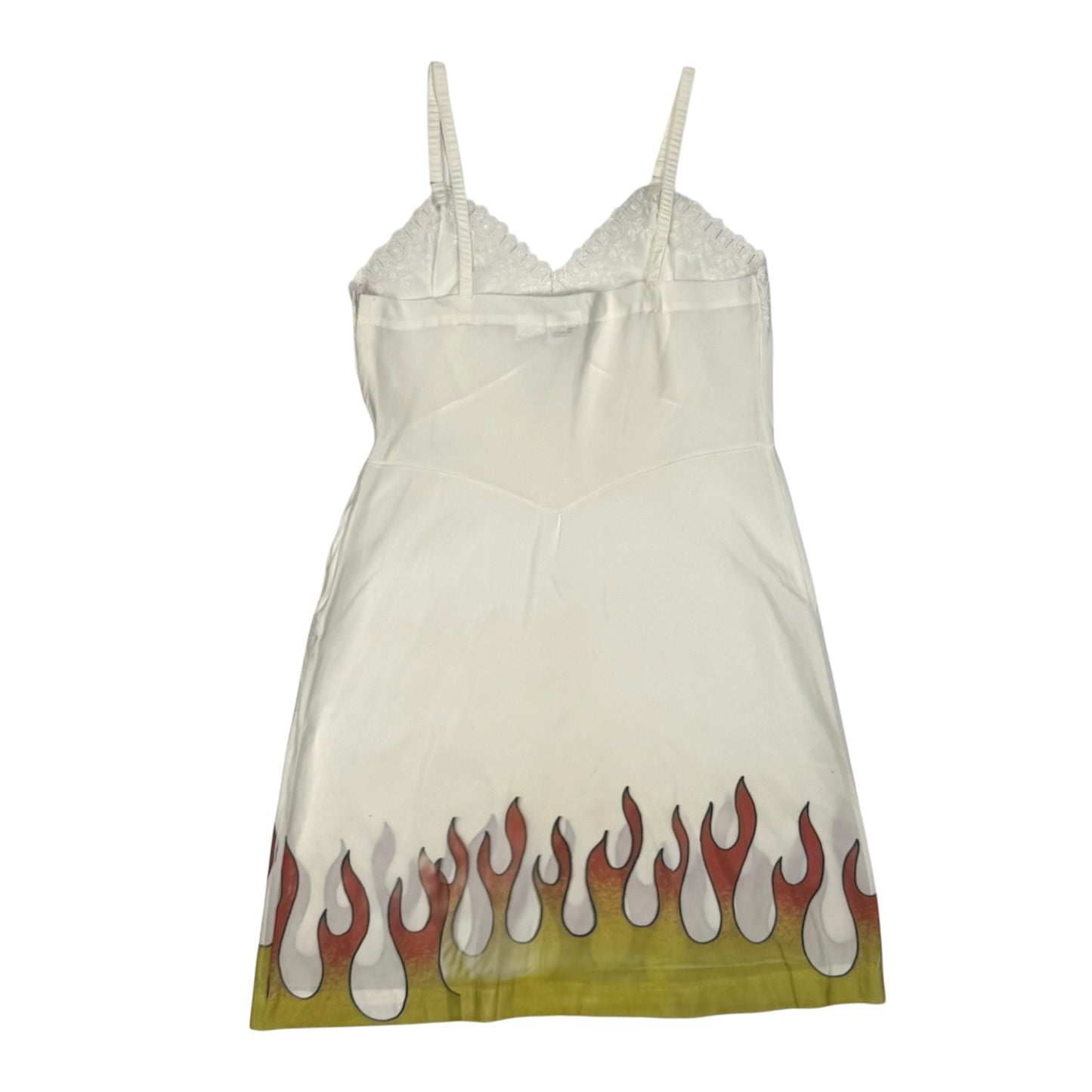 IN FLAMES WHITE DRESS - M