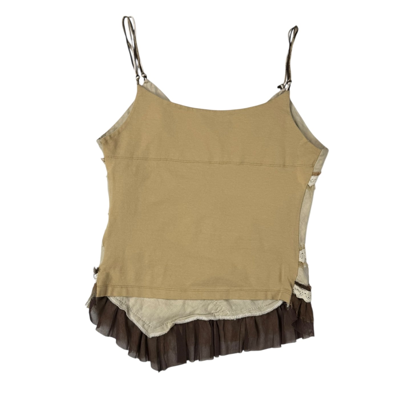 VINTAGE KHAKI FAIRY TANK TOP l XS