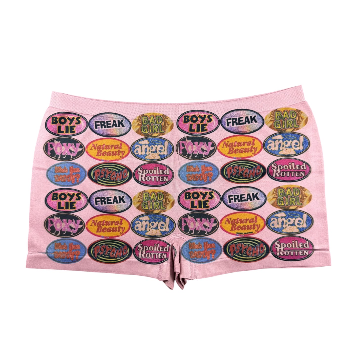 QUARTER MACHINE ROSE BOY SHORT UNDIES - L