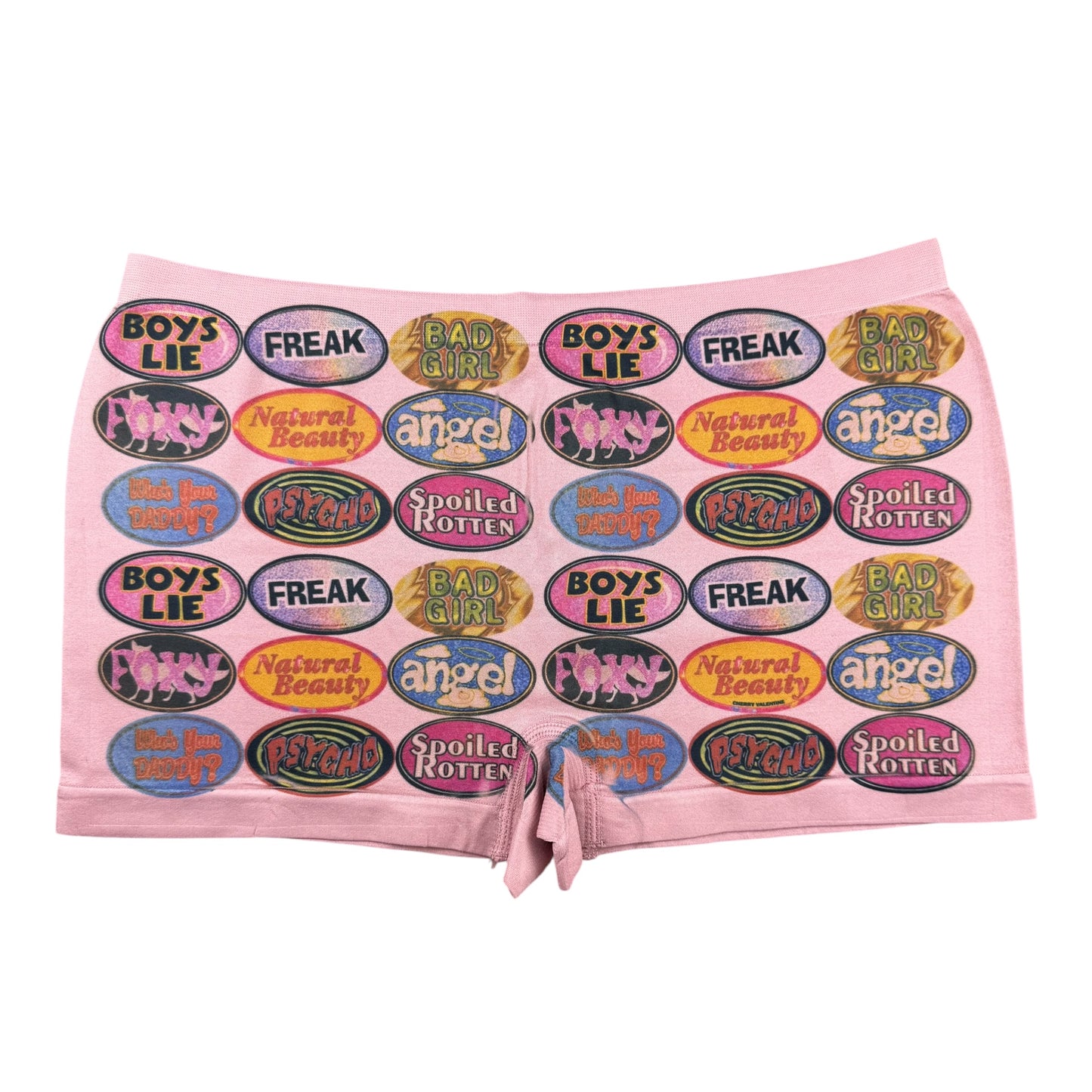 QUARTER MACHINE ROSE BOY SHORT UNDIES - L
