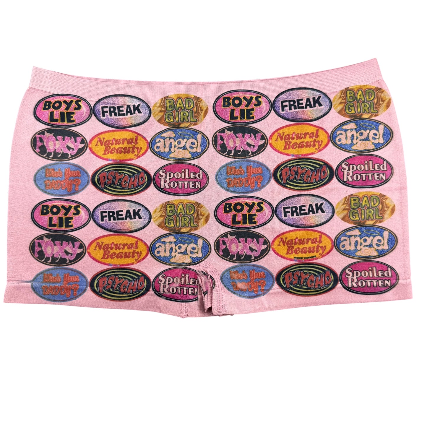 QUARTER MACHINE ROSE BOY SHORT UNDIES - L