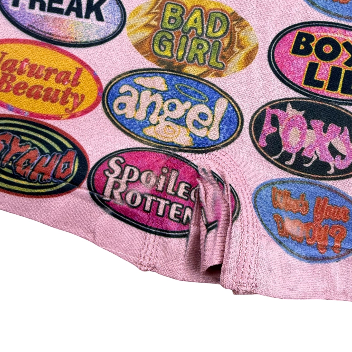 QUARTER MACHINE ROSE BOY SHORT UNDIES - L
