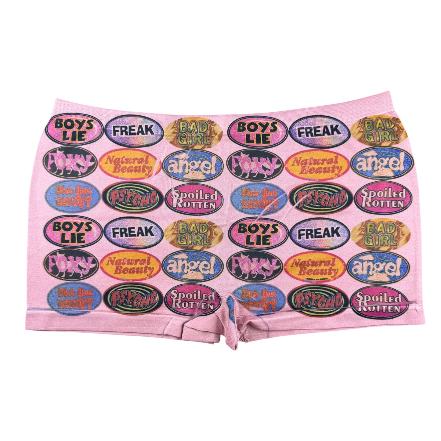 QUARTER MACHINE ROSE BOY SHORT UNDIES - L