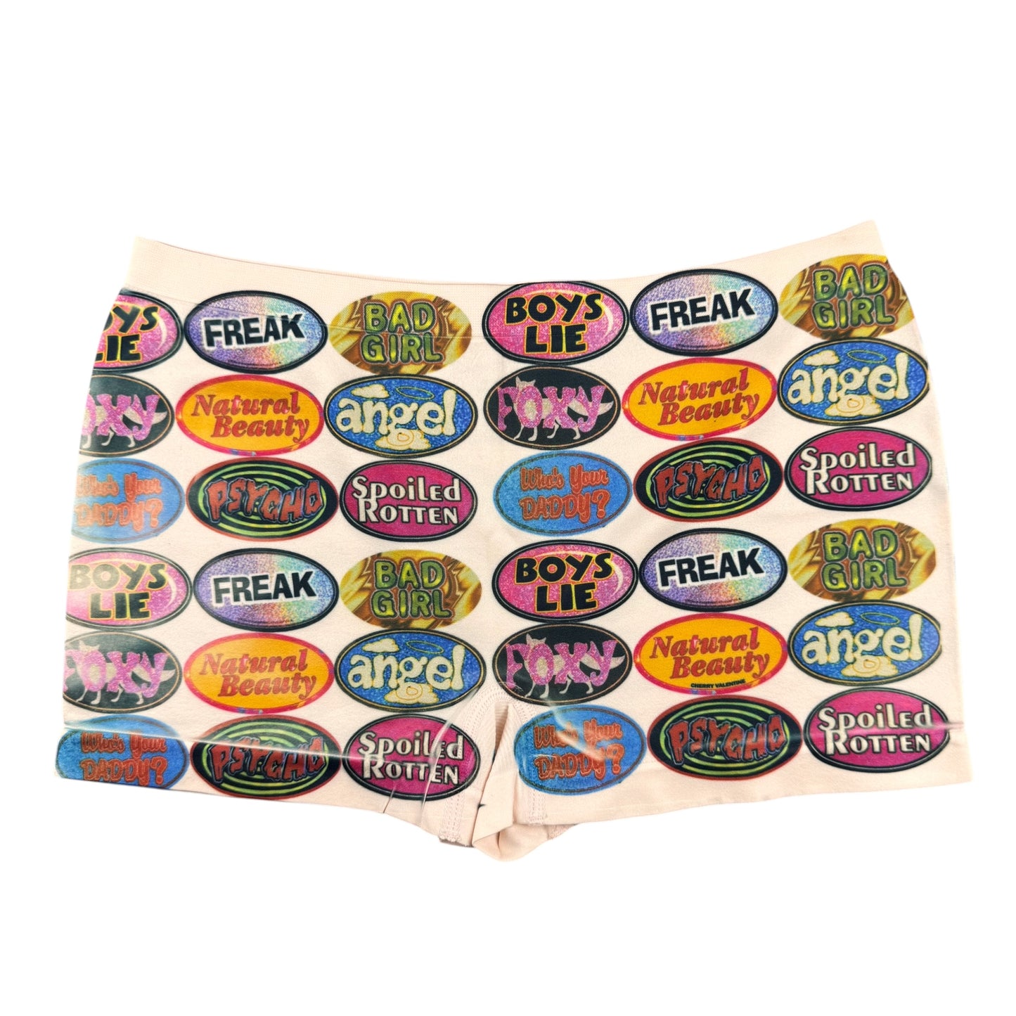 QUARTER MACHINE PEACH BOY SHORT UNDIES - S