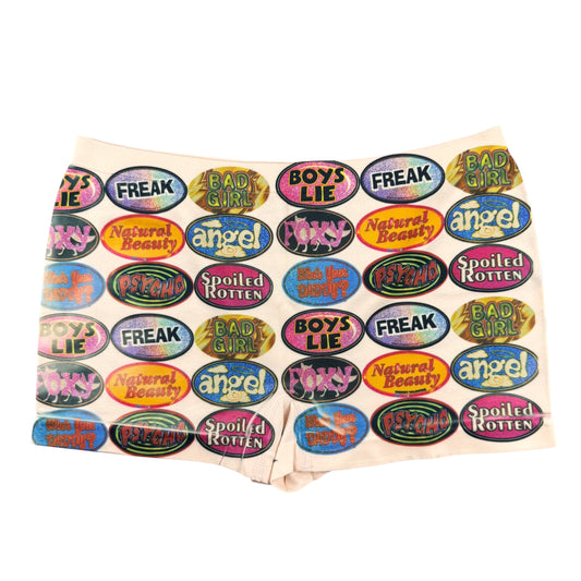 QUARTER MACHINE PEACH BOY SHORT UNDIES - S