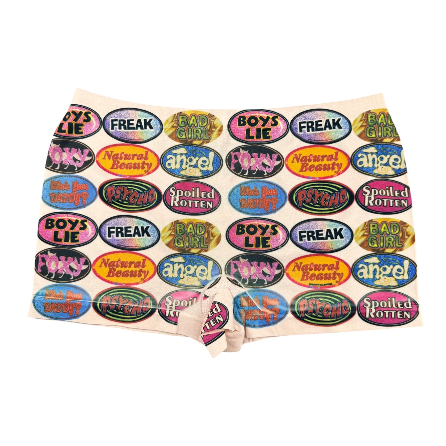QUARTER MACHINE PEACH BOY SHORT UNDIES - S