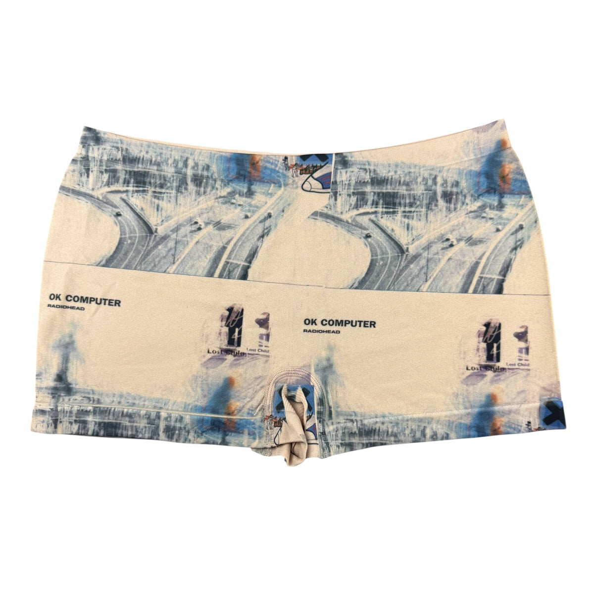 OK COMPUTER NUDE BOY SHORT UNDIES - M