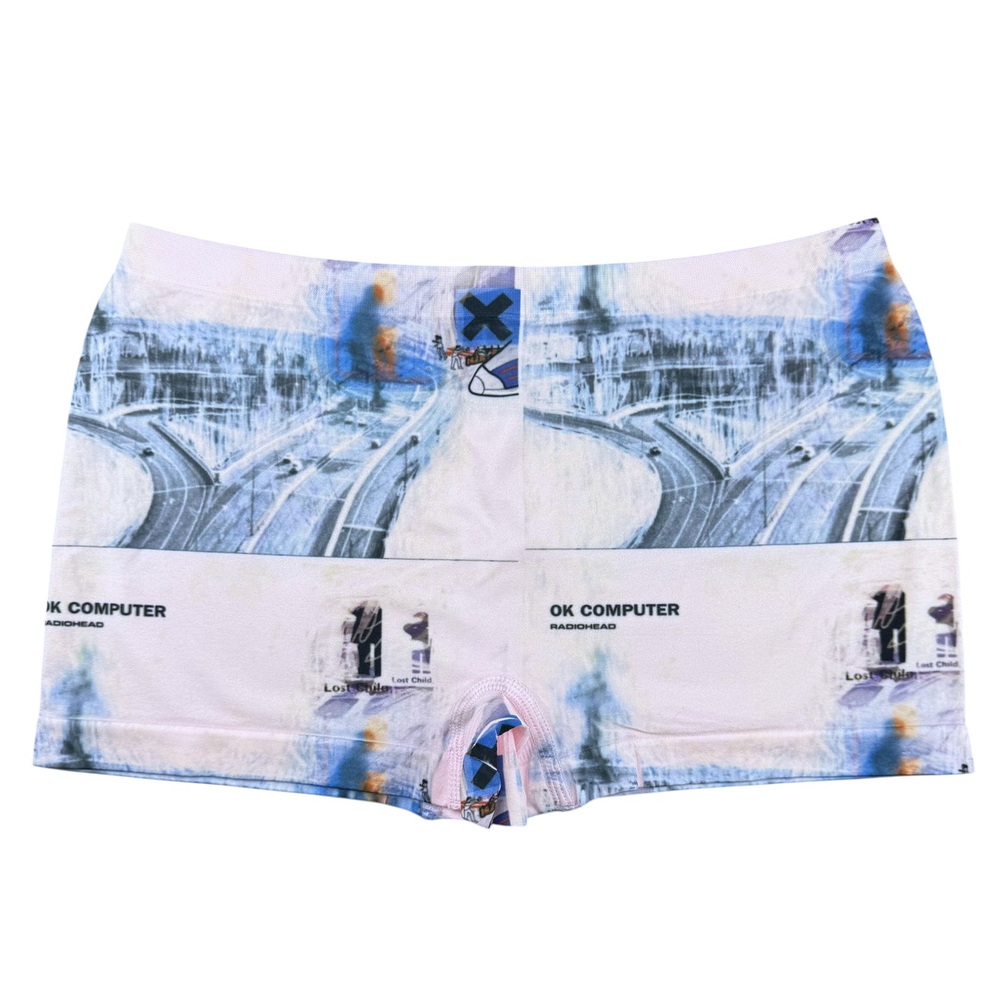 OK COMPUTER PINK BOY SHORT UNDIES - M