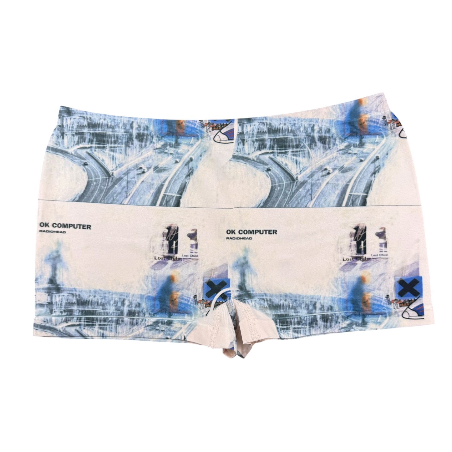 OK COMPUTER PINK BOY SHORT UNDIES - L