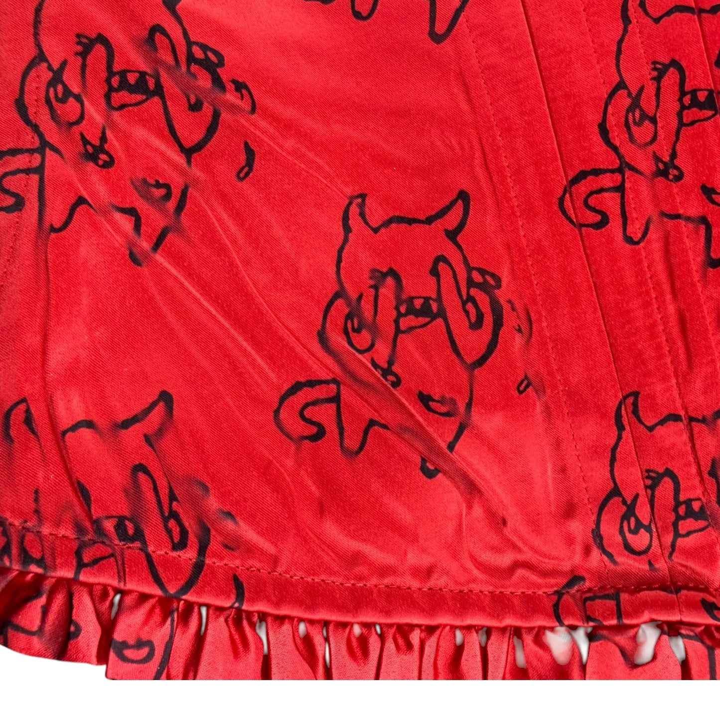 AMNESIAC RED HUSTLER CORSET - XS/S