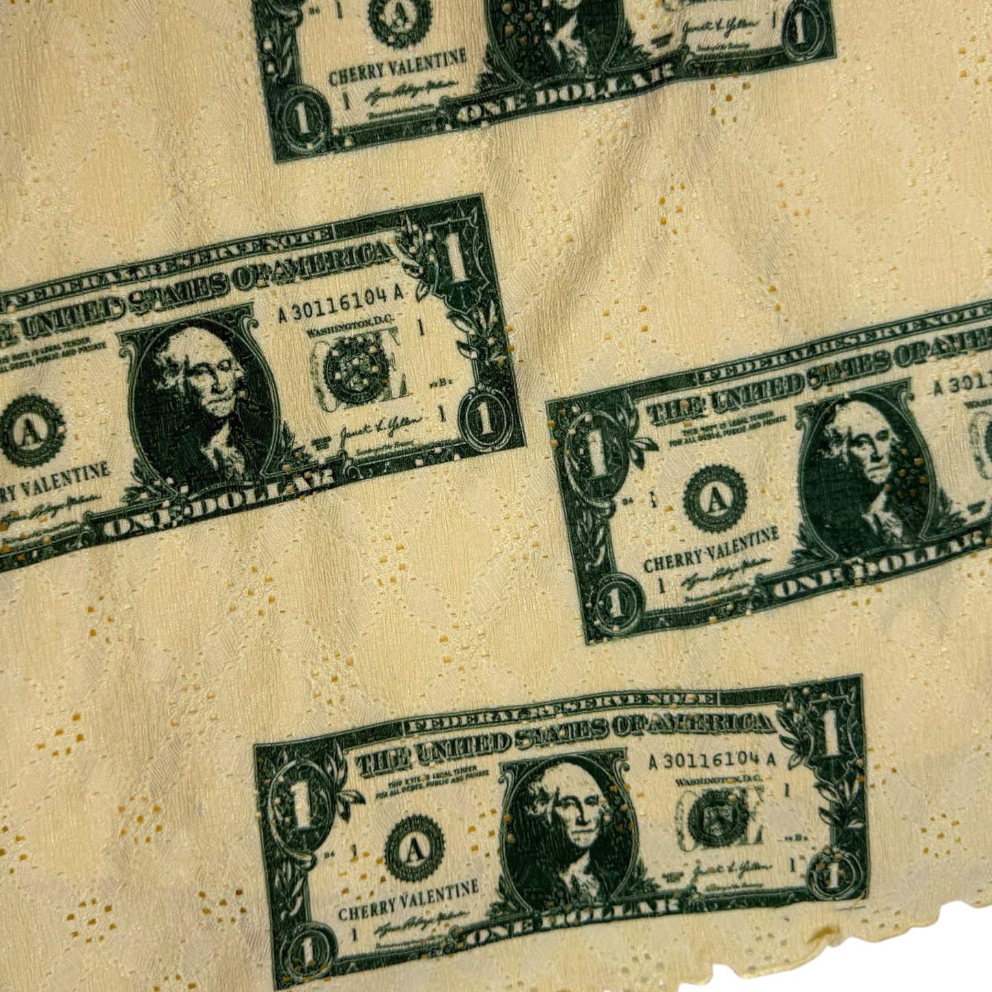 DOLLAR BILLS YELLOW DRESS - S
