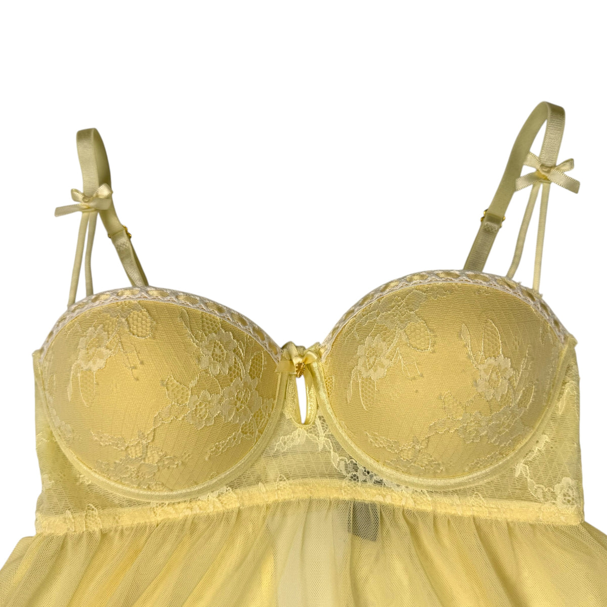 RAT LINEUP BUTTER YELLOW BABYDOLL TOP - M